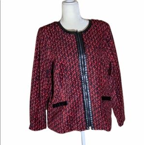 Bob Mackie Wearable Art zip Up Jacket